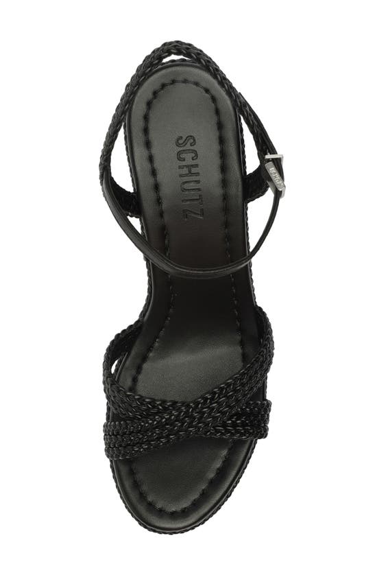 Schutz Karima Cutout Platform Sandal In Black | ModeSens