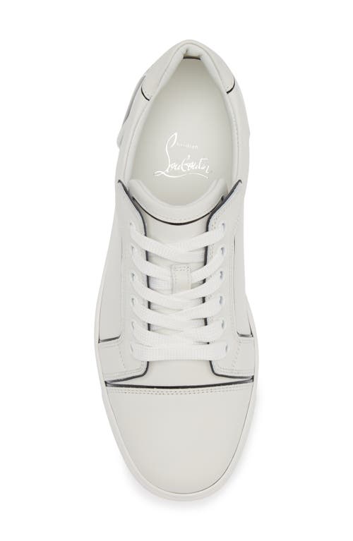 Christian Louboutin Fun Viera Low Top Sneaker In Bianco/black