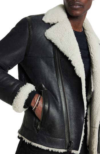 John varvatos shearling jacket best sale