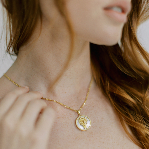 Freya Rose Zodiac Pendant In Aries