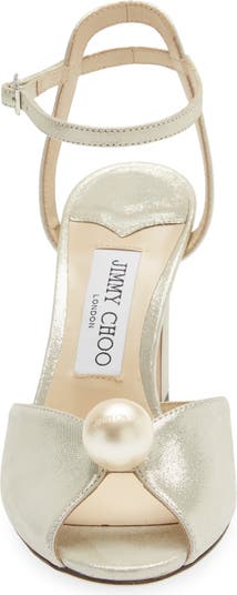 Jimmy Choo Sacaria pearl-embellished Sandals - Farfetch