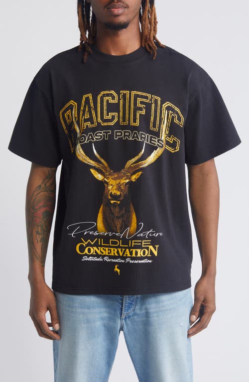 Shop Id Supply Co Pacific Coast Prairies Graphic T-shirt In Black