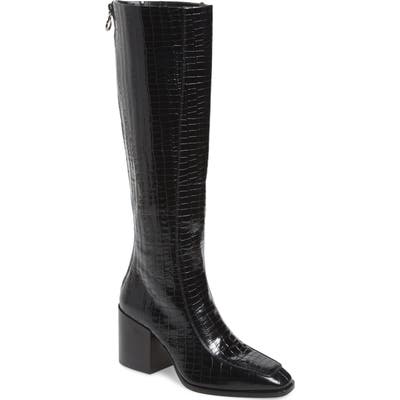 Aeyde Charlie Knee High Boot, Black