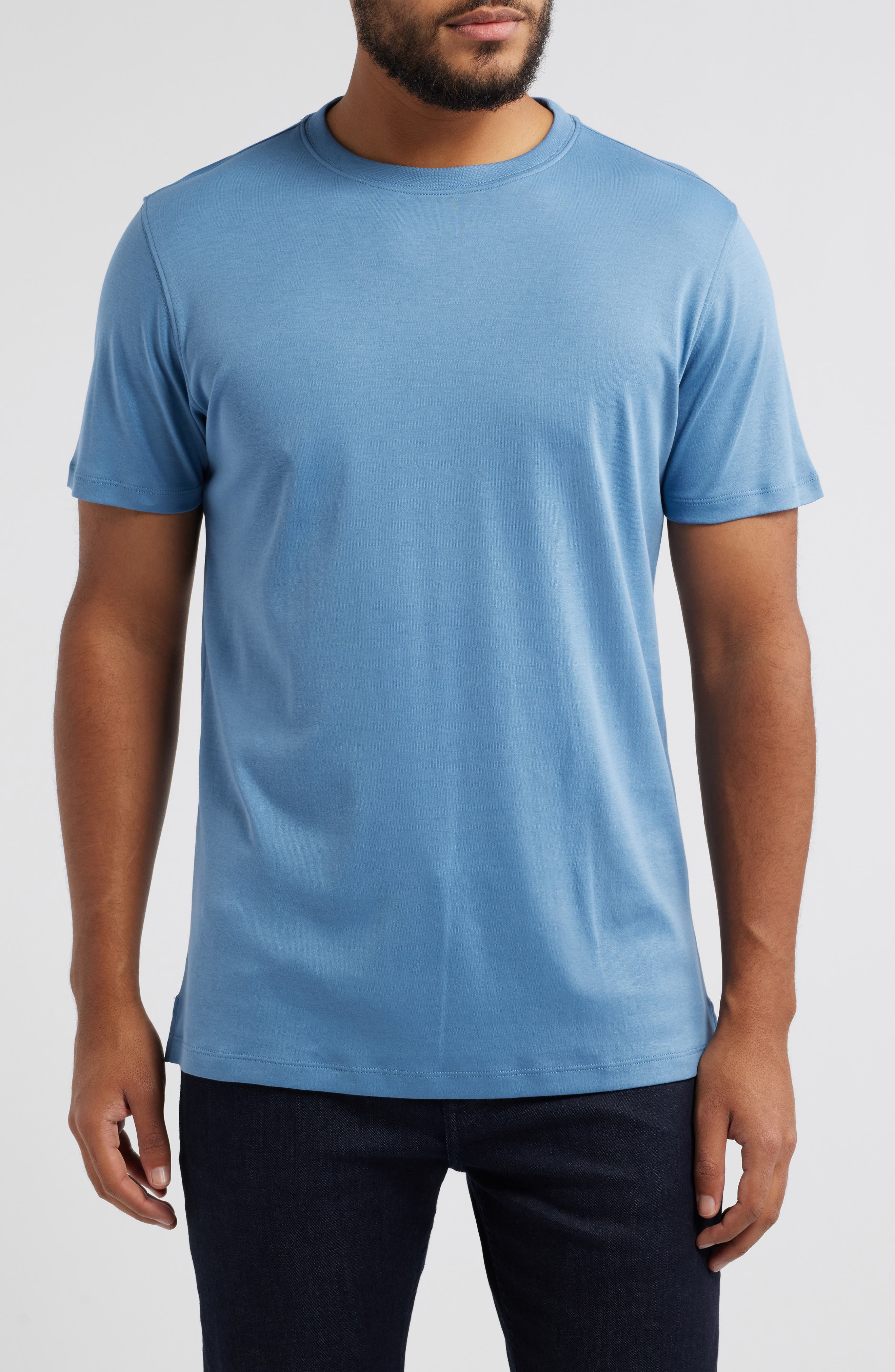 Robert Barakett Georgia Pima Cotton T-Shirt in Coronet Blue 