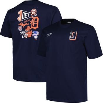 PROFILE Men's Profile Navy Detroit Tigers Split Zone T-Shirt
