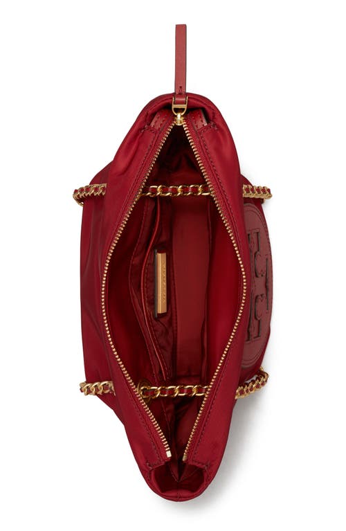 Shop Tory Burch Small Ella Chain Convertible Crossbody Bag In Ruby