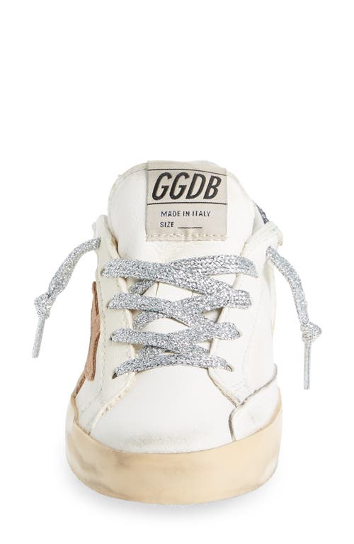 Golden Goose Kids' Super-star Low Top Sneaker In Cream/beige/dark Grey