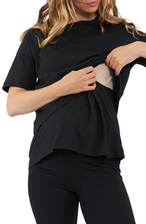 RIPE MATERNITY RIPE MATERNITY CLAUD COTTON BLEND MATERNITY/NURSING T-SHIRT 