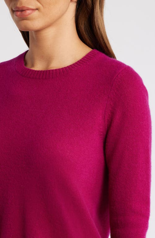 Caslonr Caslon(r) Cashmere Crewneck Sweater In Pink Plumier