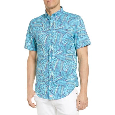 Vineyard Vines Murray Slim Fit Island Palms Sport Shirt, Blue