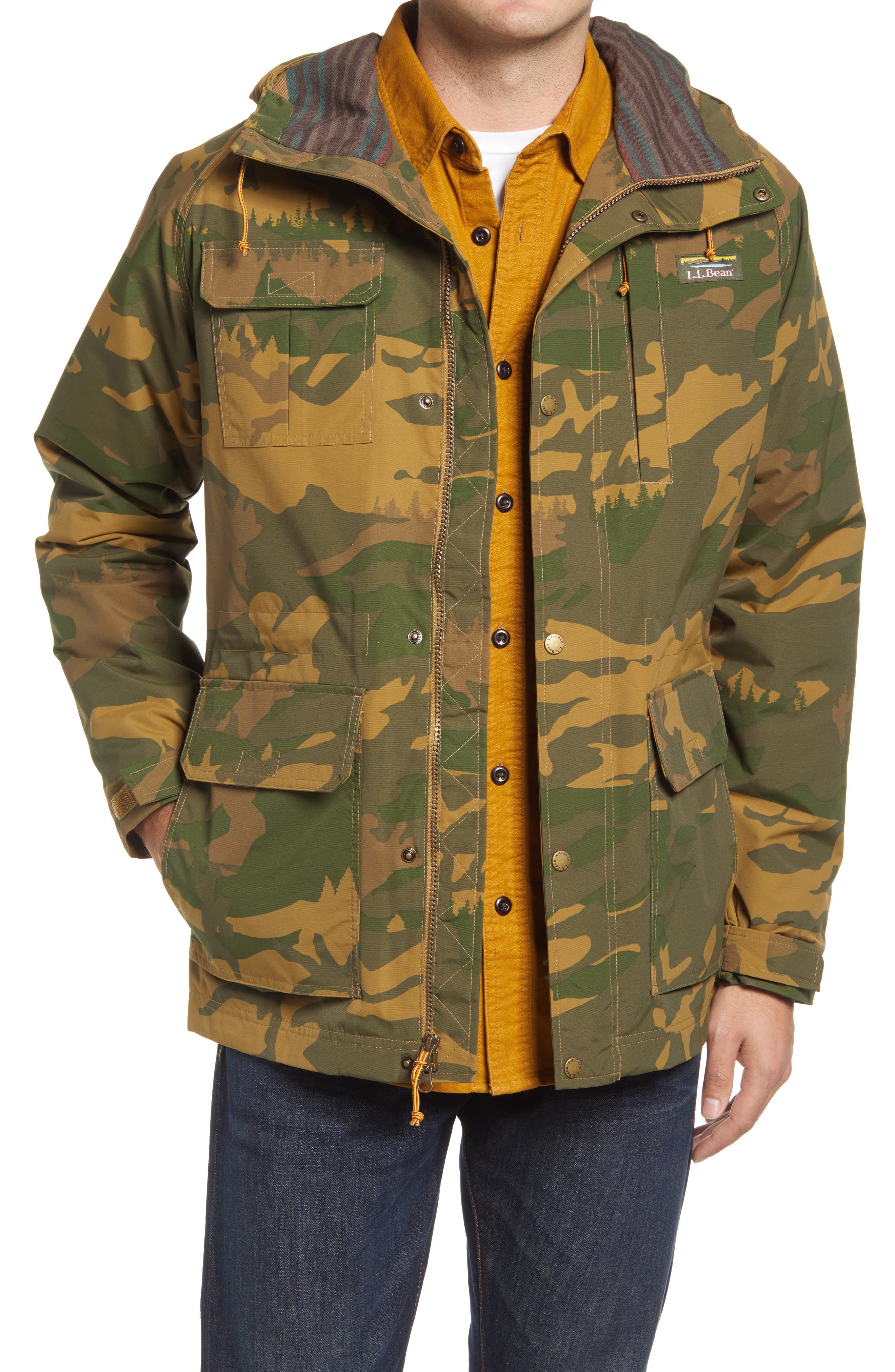 ll bean camo jacket