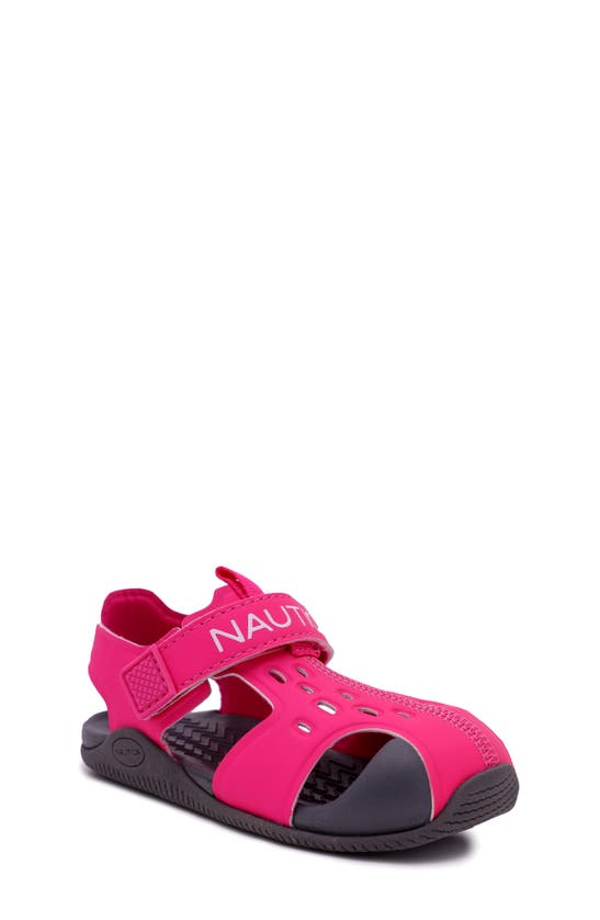 Nautica Kids' Adventure Sandal In Hot Pink/ Grey
