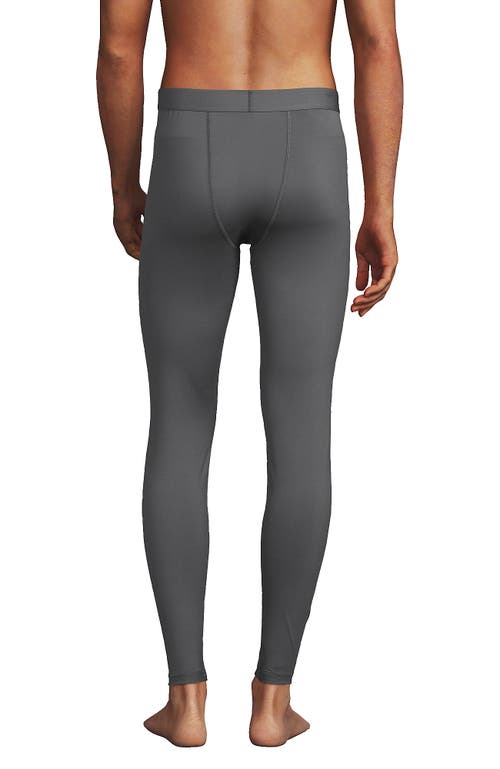 Shop Lands' End Stretch Thermaskin Long Underwear Pants Base Layer In Warm Graphite