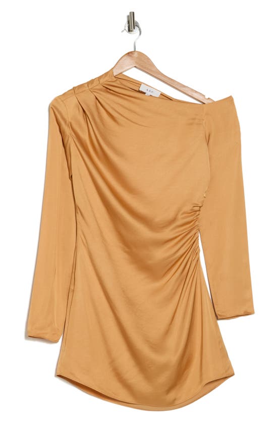 Shop A.l.c . Jamie Draped One-shoulder Top In Tawny