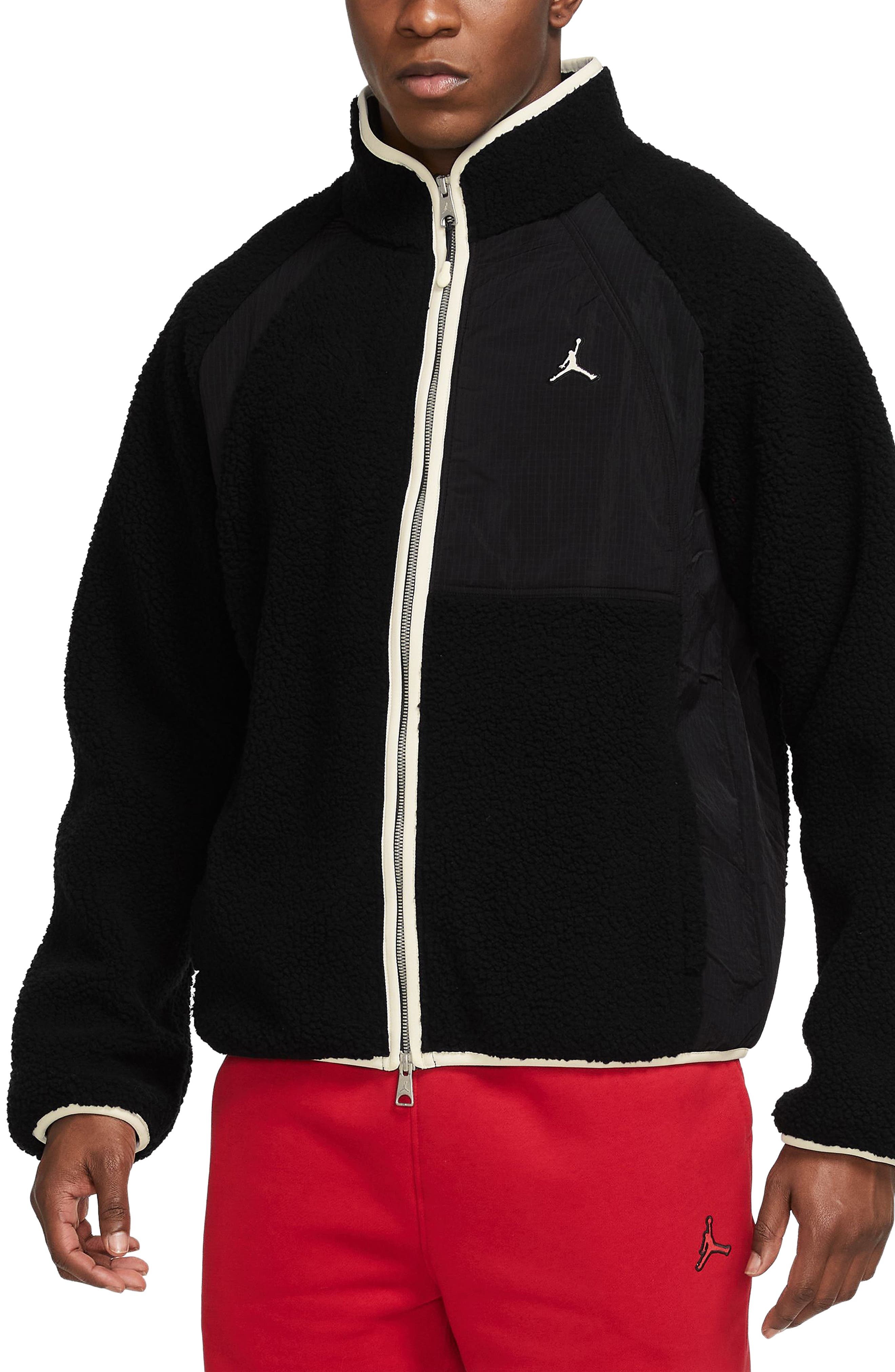 black jordan zip up hoodie