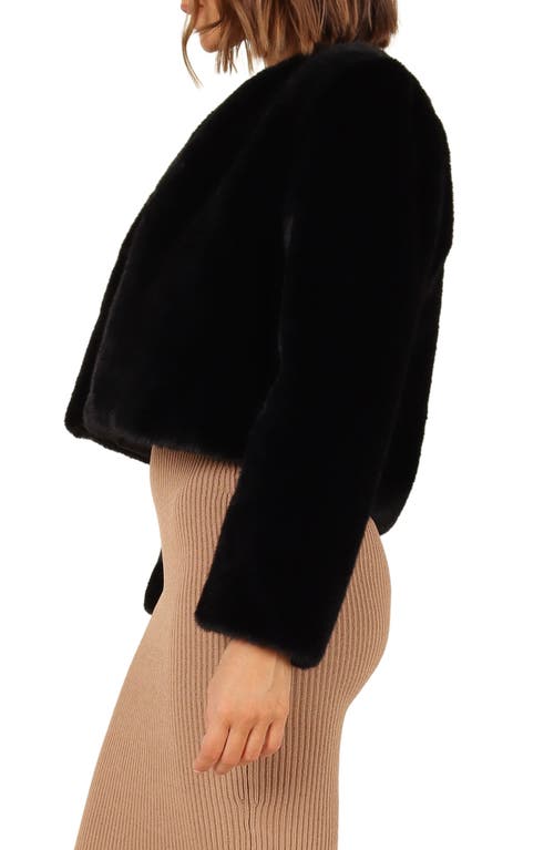 Petal And Pup Petal & Pup Minnie Faux Fur Jacket In Black