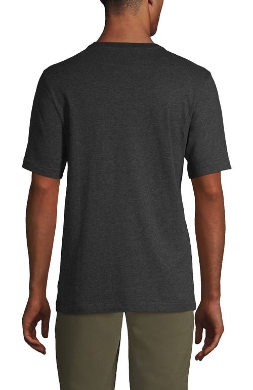 Lands' End Super-t Short Sleeve T-shirt In Dark Charcoal Heather