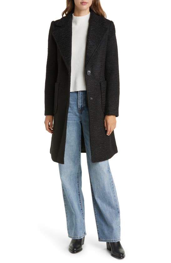 Sam Edelman Textured Coat In Black