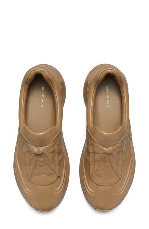 Tory Burch Good Luck X-ray Trainer In Light Chai