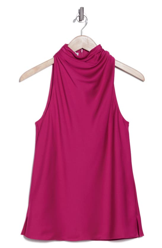 Shop Ted Baker London Jadis Cowl Neck Satin Tank In Bright Pink