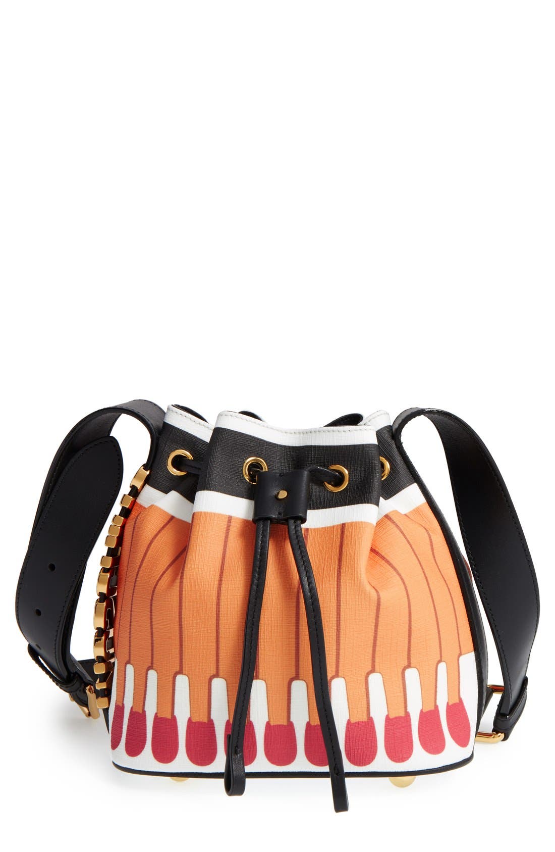 Moschino 'It's Lit Matchbook' Bucket Bag Nordstrom