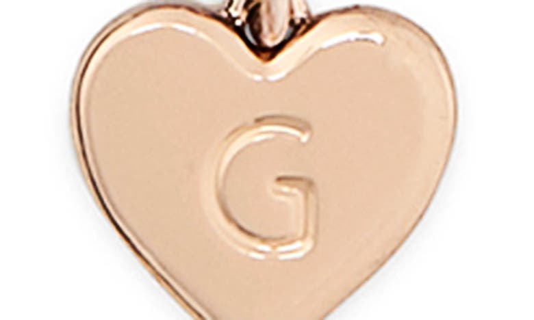 Shop Kate Spade New York Initial Heart Pendant Necklace In Gold - G