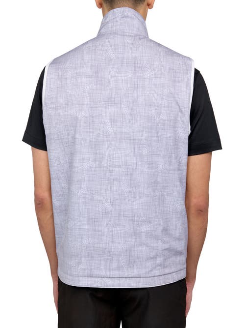 Shop Construct Con.struct Wavy Print Performance Reversible Vest In Grey