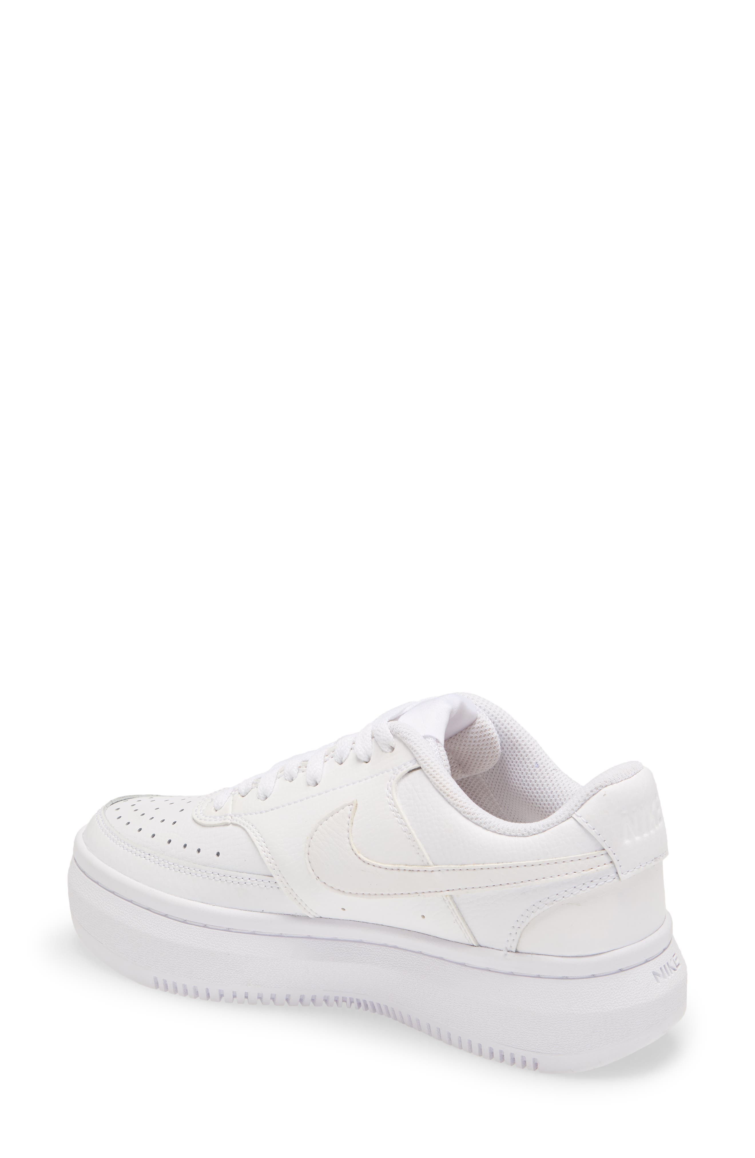 nike air force upstep platform sneakers in white