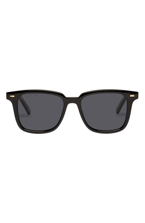 Steadfast 51mm Polarized D-Frame Sunglasses in Black