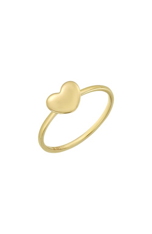 Bony Levy 14K Gold Heart Ring Yellow at Nordstrom,