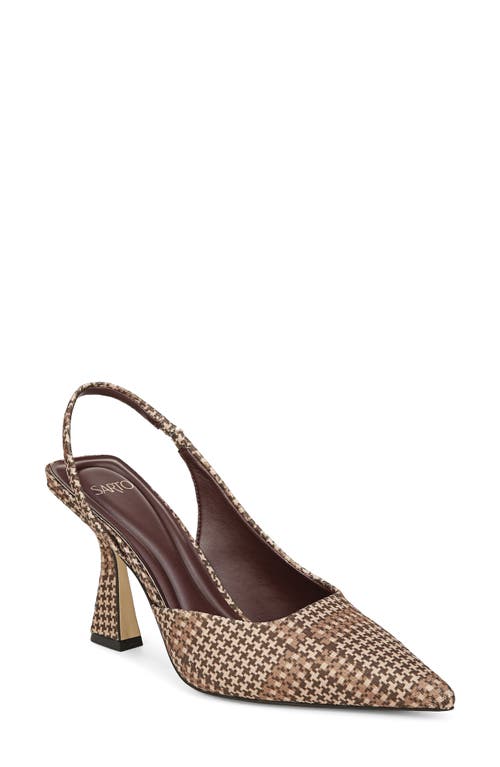 SARTO by Franco Sarto Arina Slingback Pointed Toe Pump in Brown