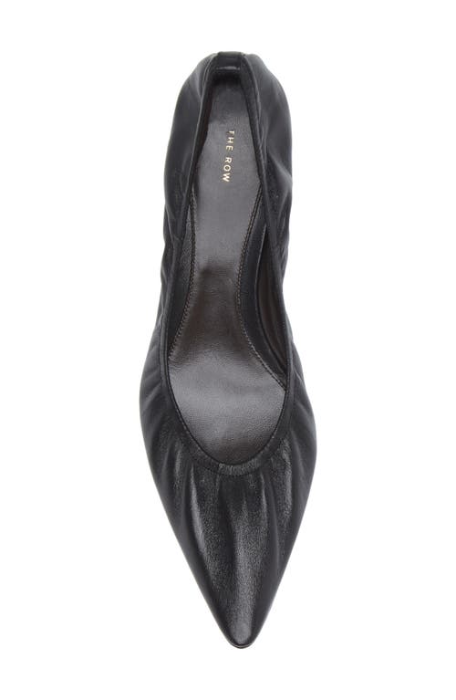 Shop The Row Liisa Pointed Toe Kitten Heel Pump In Black