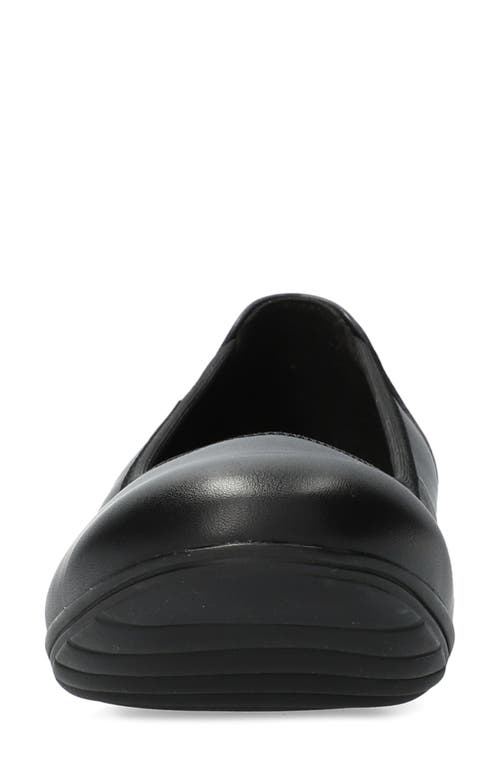 Mephisto Emilie Flat In Black/black Leather