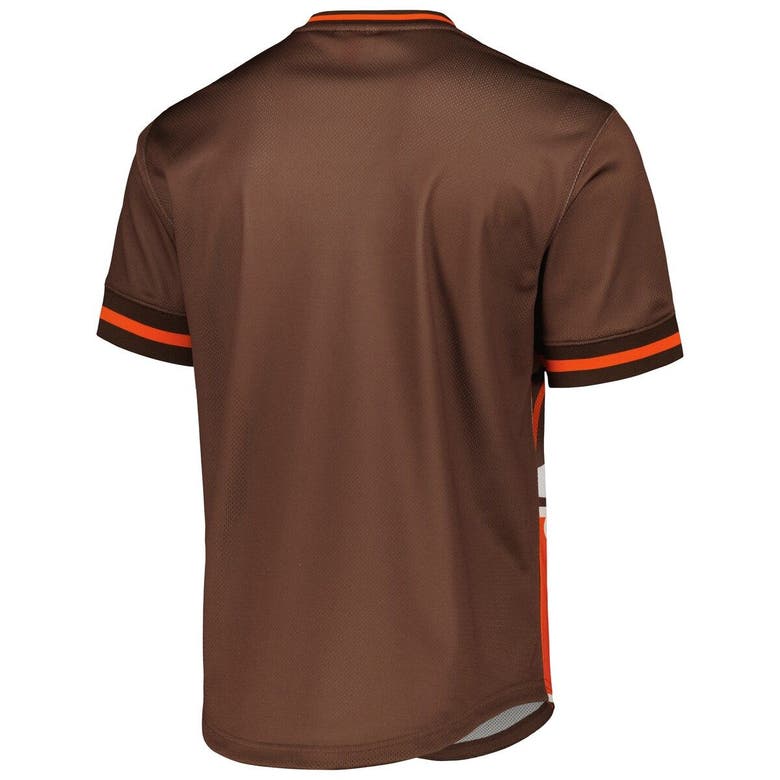 Mitchell & Ness Orange Cleveland Browns Jumbotron 3.0 Mesh V-neck