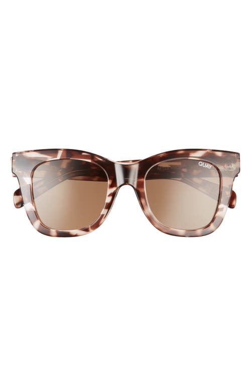 Quay Australia After Hours 50mm Square Sunglasses In Tort/brown Polarized