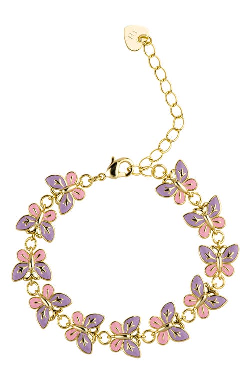 Lily Nily Butterfly Link Bracelet in Pink at Nordstrom