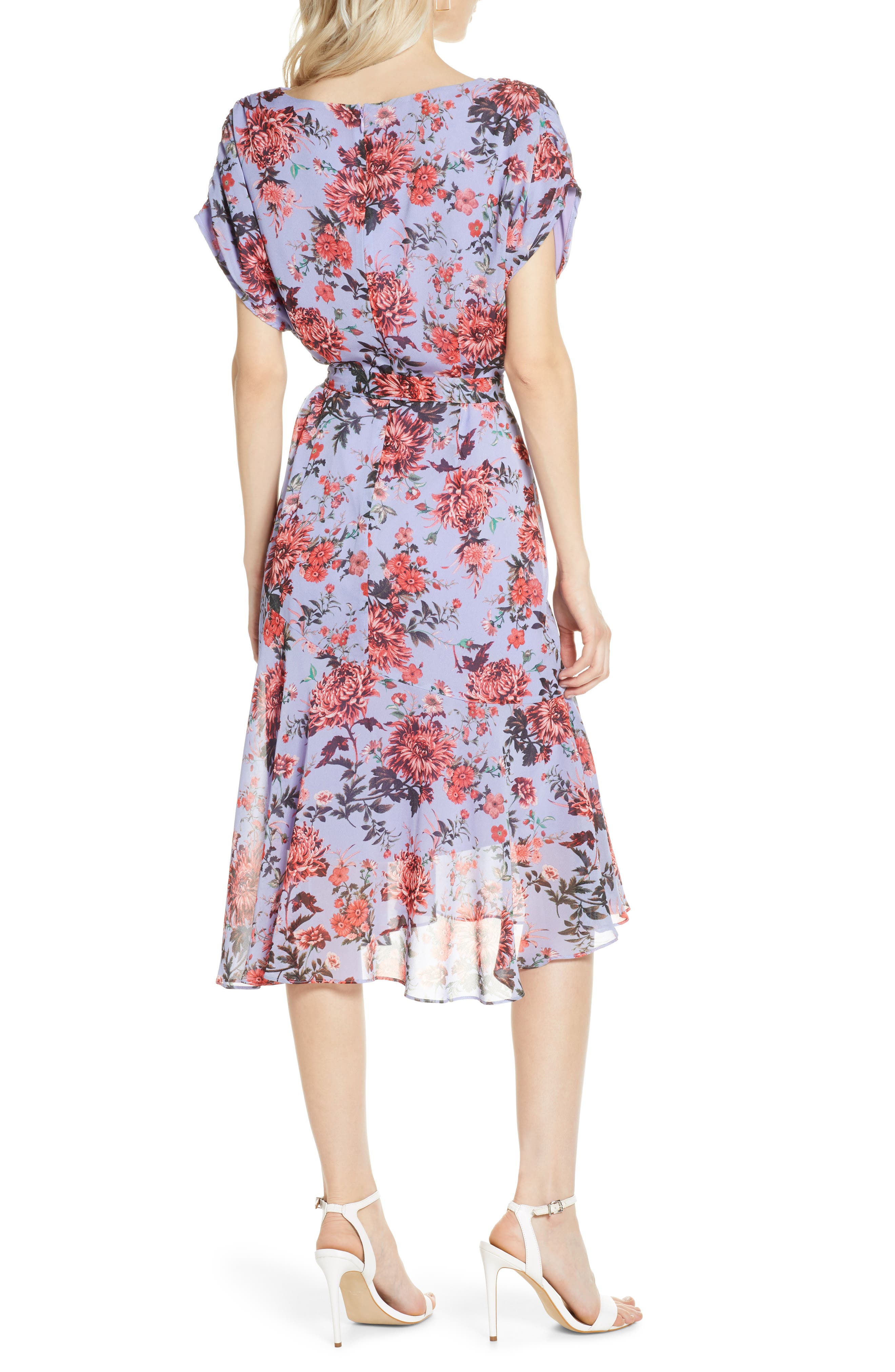 chelsea28 floral print faux wrap dress