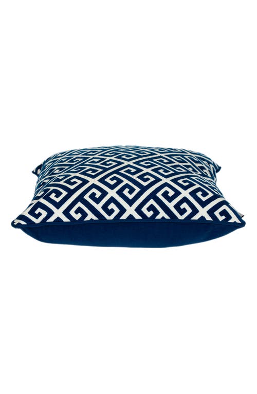 Parkland Collection Cameo Embroidered Throw Pillow In Blue