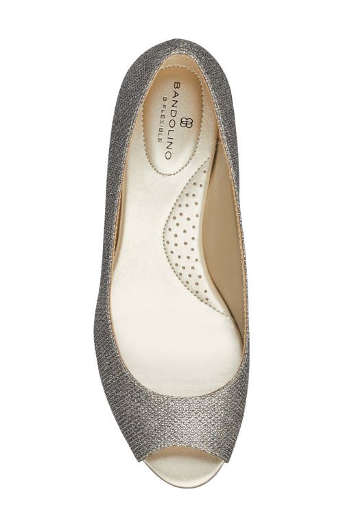 BANDOLINO BANDOLINO PEEP TOE WEDGE PUMP 