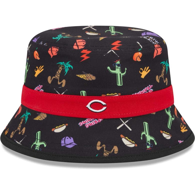 Shop New Era Toddler  Black Cincinnati Reds Spring Training Icon Bucket Hat