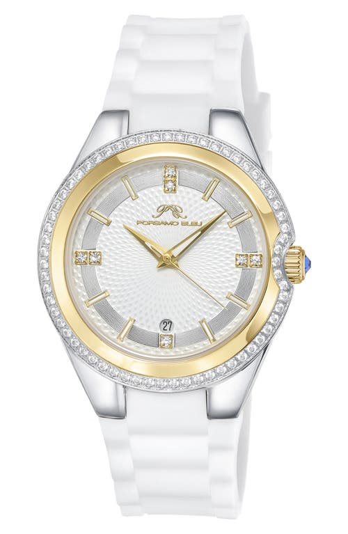 Shop Porsamo Bleu Guilia Interchangeable Bracelet Watch, 37mm In Gold/silver/white