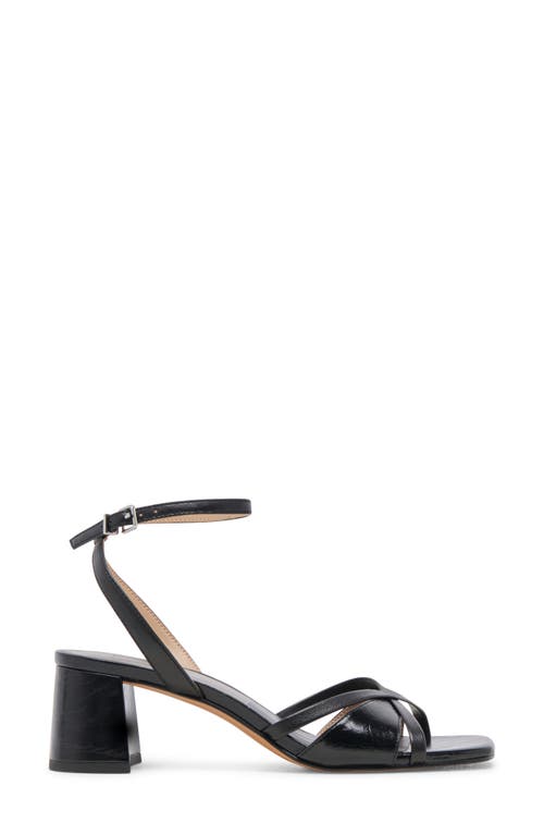 Shop Dolce Vita Blakly Ankle Strap Sandal In Midnight Crinkle Patent