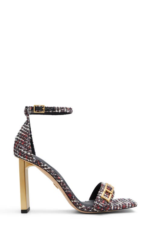 Ted Baker London Vida T-buckle Ankle Strap Sandal In Textured Multi