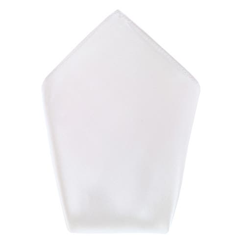 Trafalgar Sutton Solid Color Silk Bowtie And Pocket Square Combo In Ivory