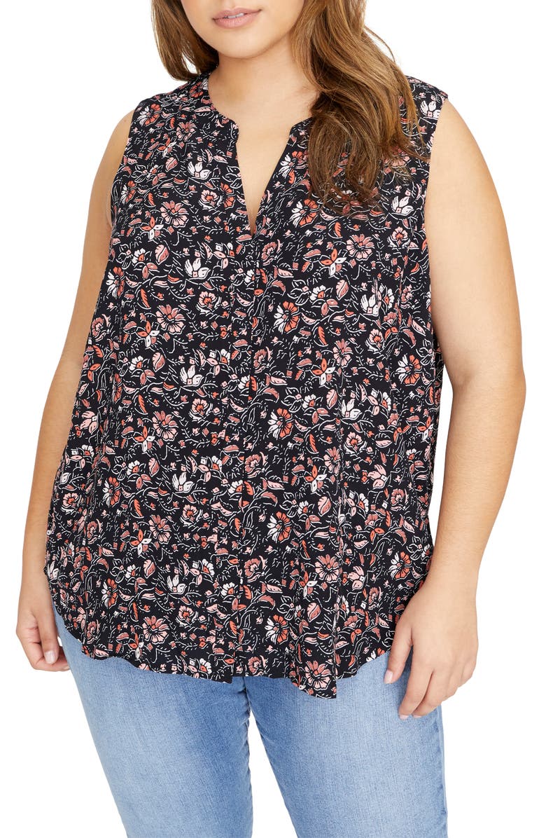 Sanctuary Printed Sleeveless Top (Plus Size) | Nordstrom