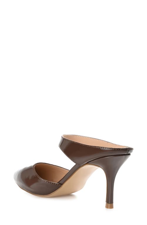 Journee Collection Maevali Pump In Patent/brown