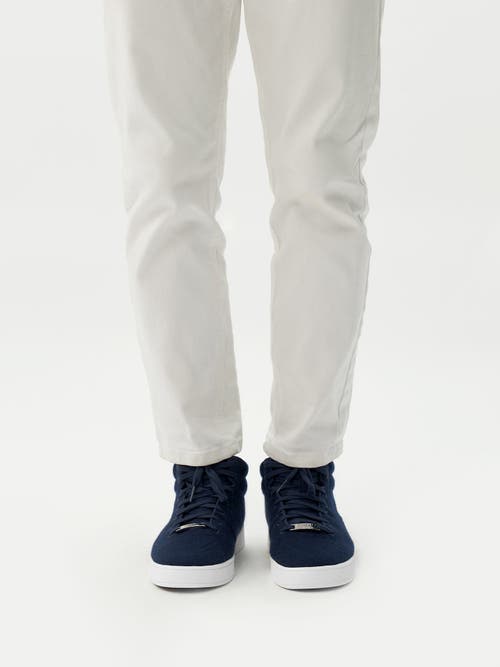 Gobi Mongolian Cashmere Cashmere High-top Sneakers In Navy