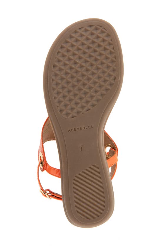 Shop Aerosoles Conclusion Slingback Sandal In Mandarin Snake Patent Pu