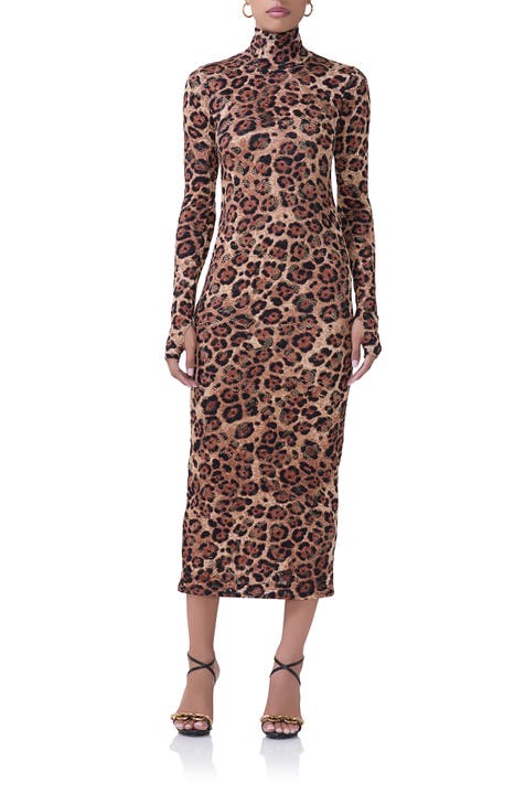 Animal print dress nordstrom best sale