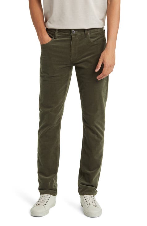 Green 5-Pocket Pants for Men